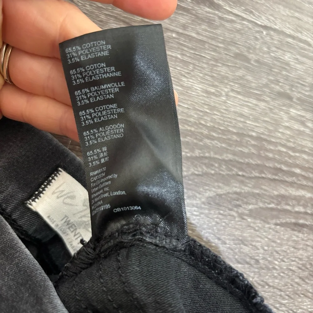Free People | We the Free Feel Alright Pull On Skinny Jeans in Rinse Black Sz 25 - Picture 10 of 11